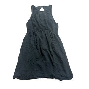 Abercrombie & Fitch Black Crochet Top Sleeveless Dress Open Back Size Small